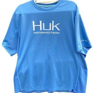 Huk Light Blue Fishing Tee